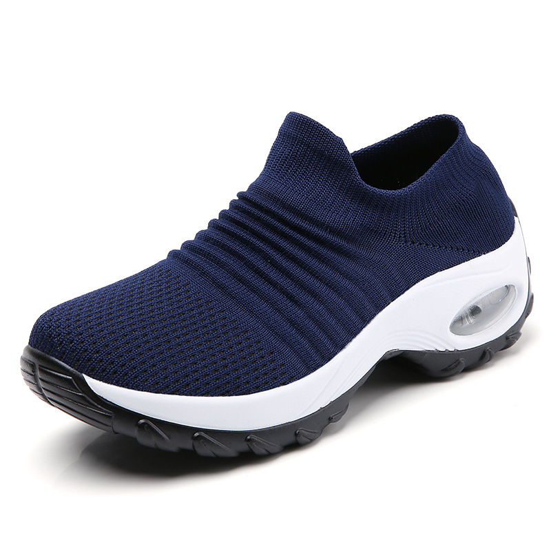 Picture of Cross-Border Hot Style Large Size Women's Shoes Air Cushion Fly Woven Casual Shoes Slip-On Shoes Fashion Rocking Shoes Quanzhou Sports Shoes
