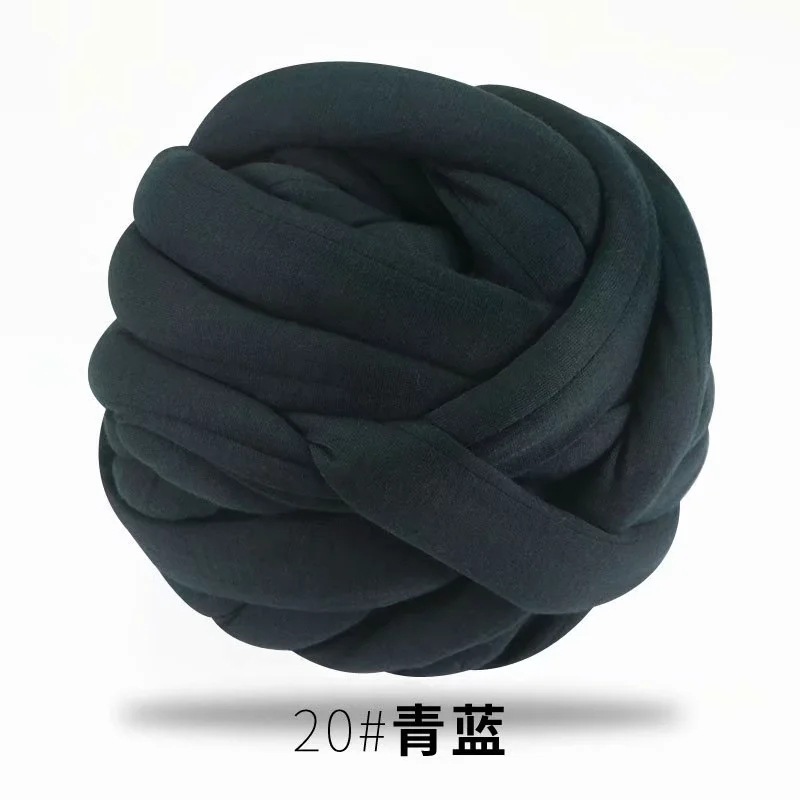 Picture of Heart-filled cotton coarse cotton fabric thread hand-woven blanket bag cat nest wool core-spun yarn thread machine-washed OHHIO new style