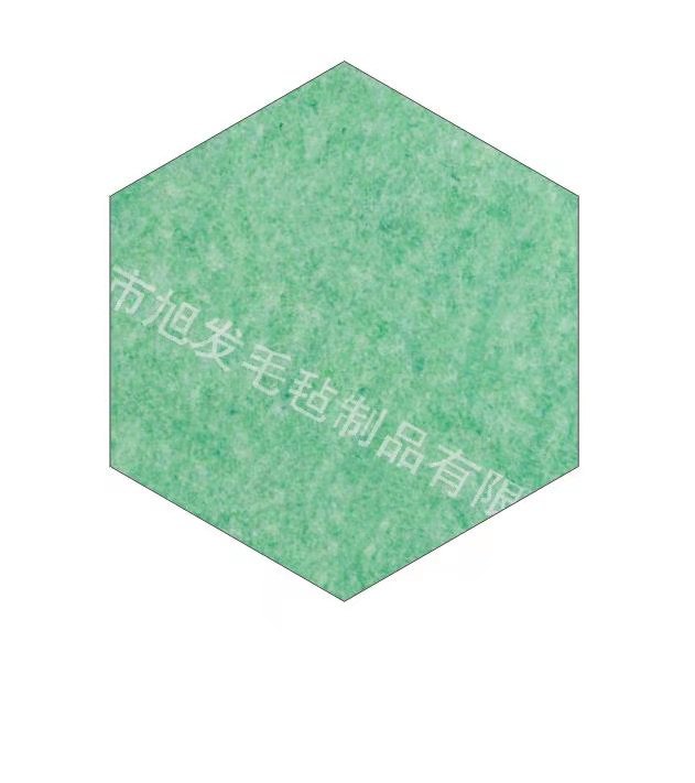 Picture of Cross-border color felt board hexagonal message board self-adhesive wall stickers felt hexagonal display background wall sound insulation board