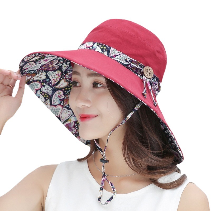Sun hat children's summer anti-ultraviolet sun hat foldable beach basin hat cool hat travel sunscreen hat wholesale