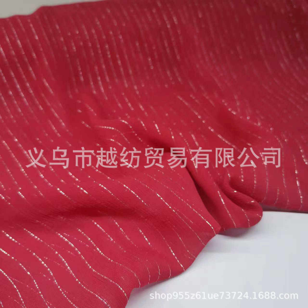 Picture of Silver Thread Shun Qiao 8 Mumi Red Mulberry Silk Fabric Wide Fashion Skirt Han Dynasty Silk Fabric