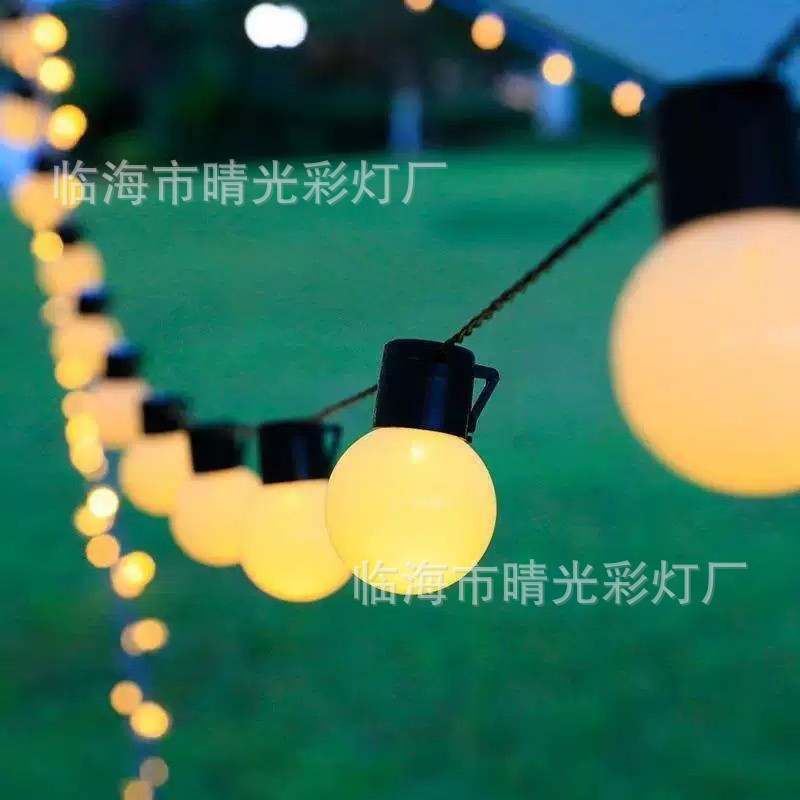 LED bulb lights for outdoor camping, outdoor courtyard garden decorations, tarp waterproof lights, string lights, tent atmosphere setup