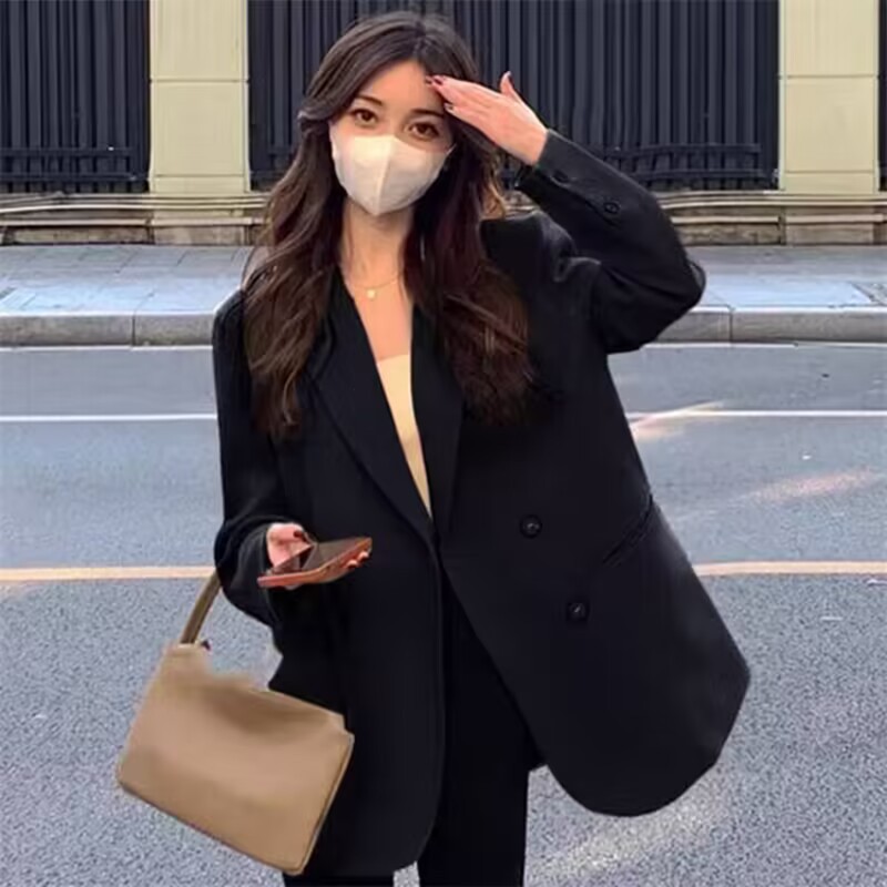 Picture of Blazer for Women 2025 Spring & Fall Small High-End Street Style New Korean Style Casual Popular Suit Top