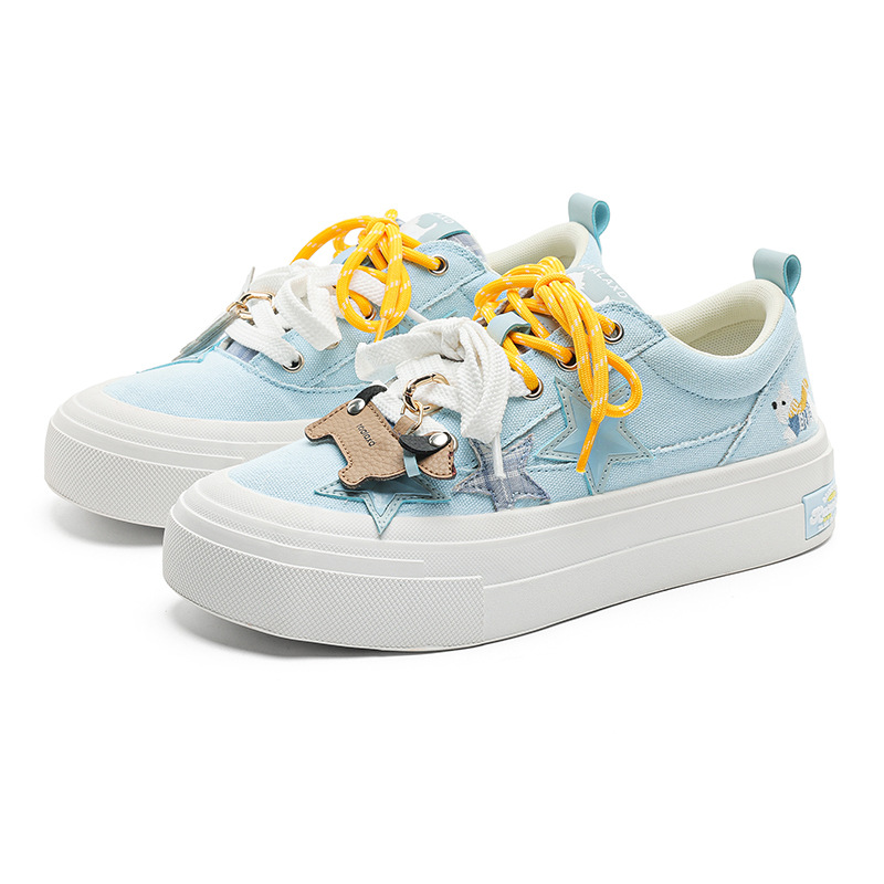 2025 Summer New West Highland Cartoon Spring Thick-Soled Low-Top Breathable Star Sports Sneakers