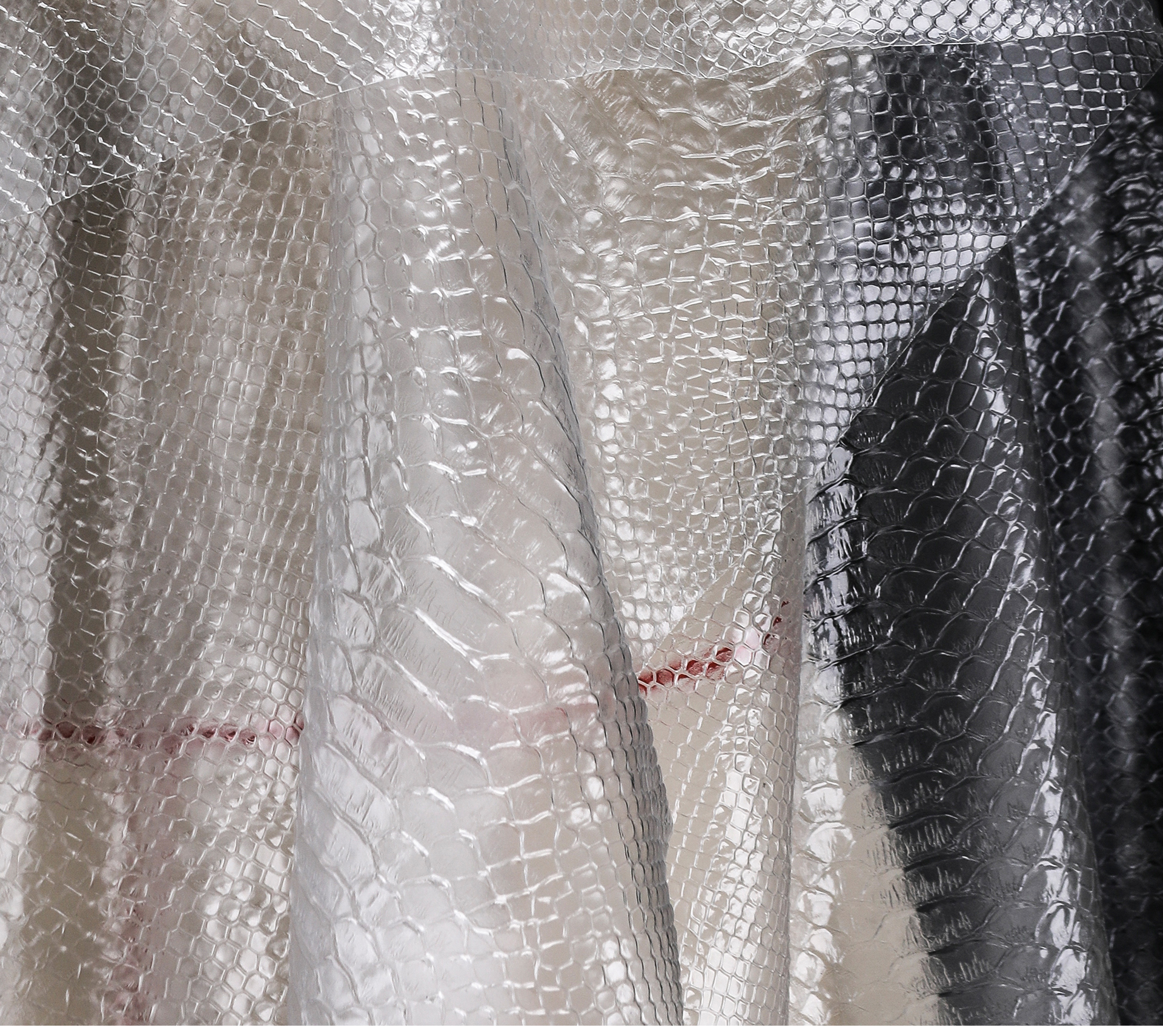 Picture of Matte Frosted Bionic Snakeskin Tpu Transparent Water Film Semi-Permeable Creative Jacket Bag Clothing Designer Fabric
