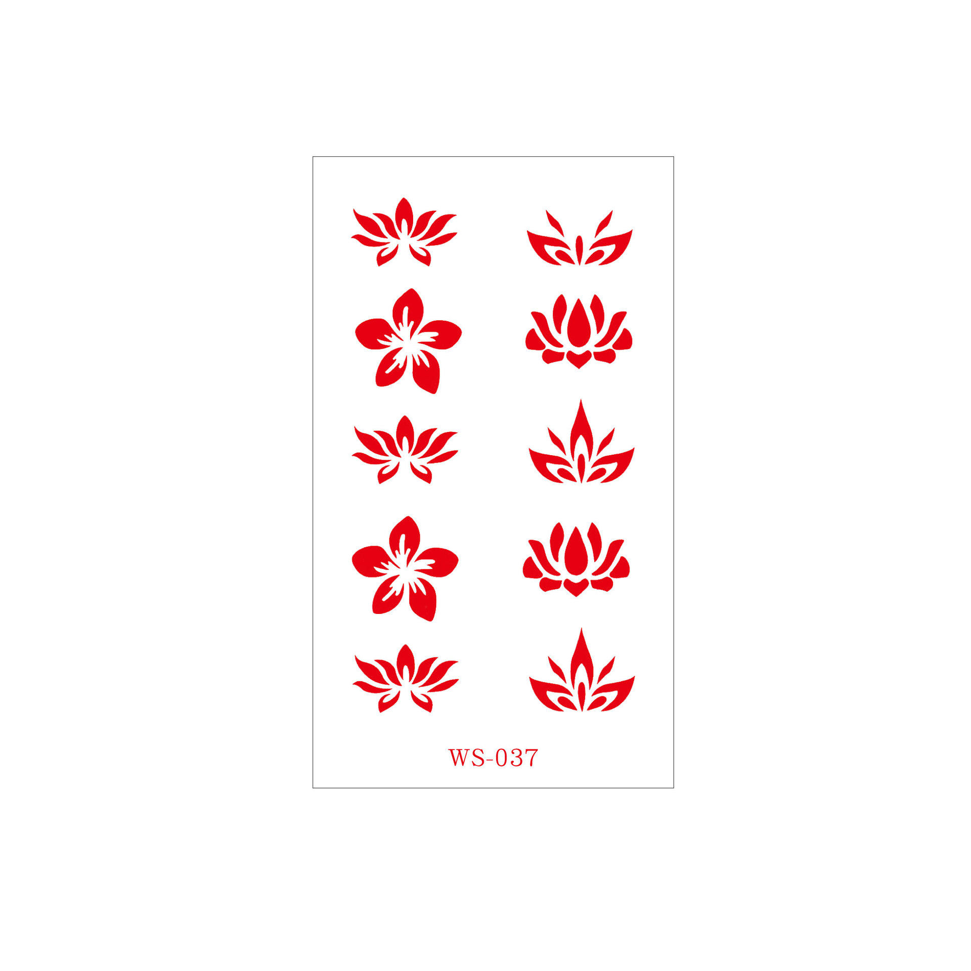 Picture of New Nezha Acrylic Face Tattoo Sticker Children's Forehead Print Eyebrow Sticker Waterproof Sweat Painted Face Sticker