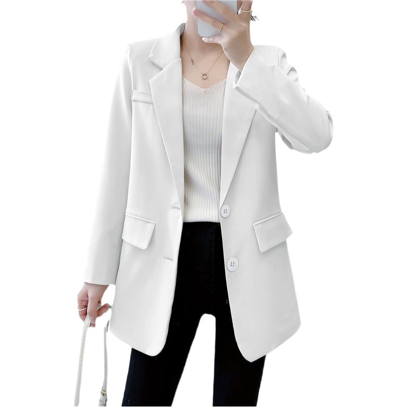 Small suit jacket women's fashionable ins spring new small Korean style loose all-match Western style casual suit