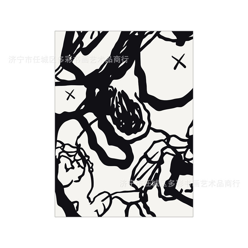 Picture of Snoopy Cartoon Children's Room Decorative Painting ins Style Nordic Style Living Room Dining Room Bedroom Cute Hanging Painting Set Table Core