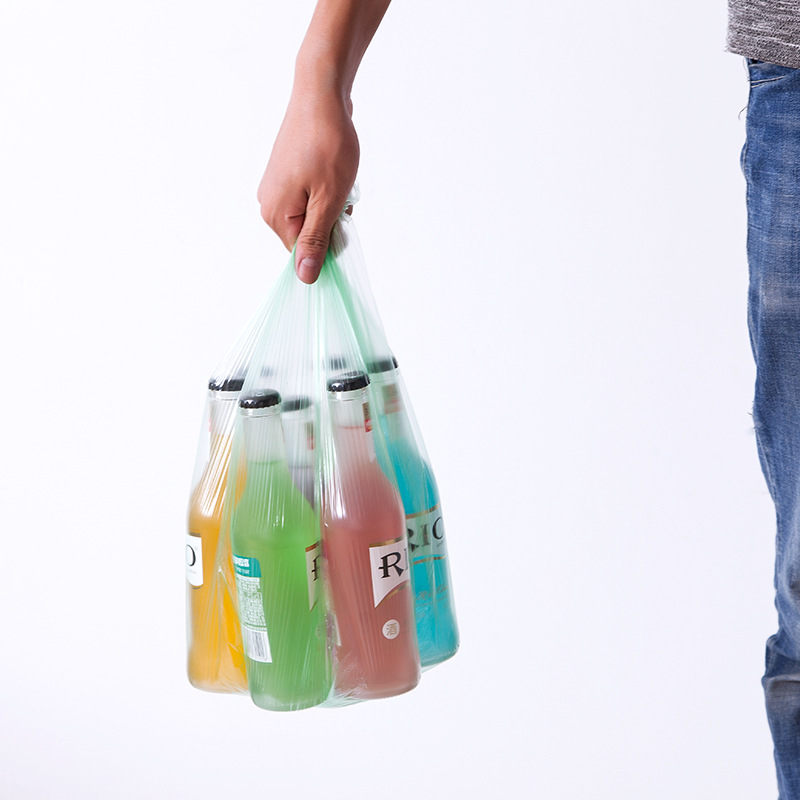 Picture of 1919 Reinforced Garbage Bag New Material Color Kitchen Bathroom Household Point Break Plastic Bag 5 Rolls 100 Pack