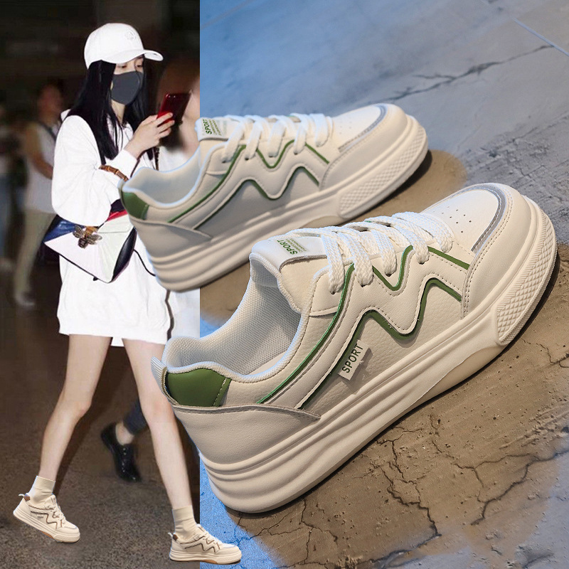 Spring and summer new flat all-match thick-soled platform cake bottom small white shoes female students casual sports shoes tide shoes wholesale