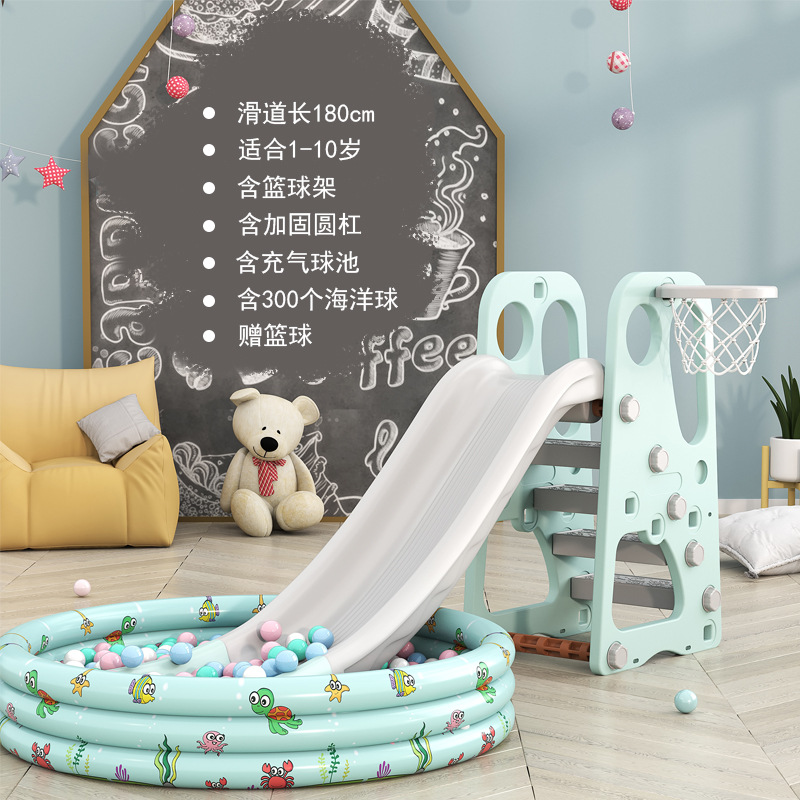 Picture of Children's Thickened Plastic Toys 3 to 10 Years Old Small Family Amusement Park Indoor Household Baby Baby Slide