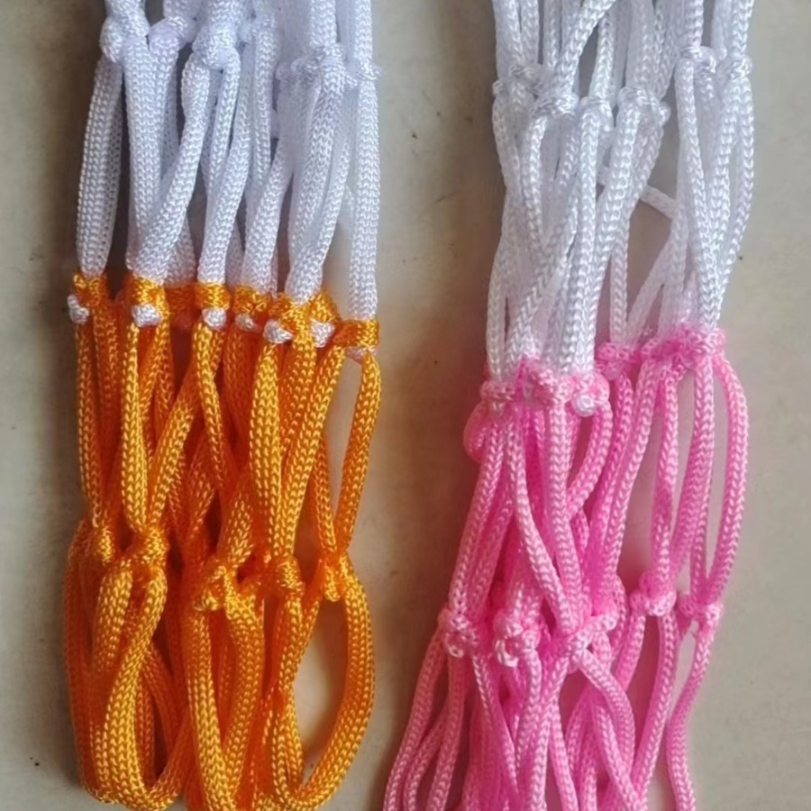 Picture of Children's basketball frame net basket net two-color three-color manufacturer in stock bold standard Net buckle polypropylene fiber basketball net