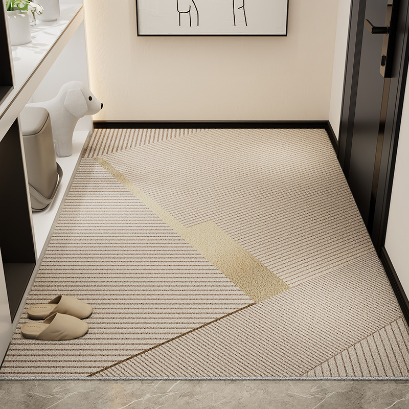 Picture of Light Luxury High-end Door Floor Mat Dirt-resistant Wear-resistant Anti-slip Mat Household Tailable Mud Scraping Silk Ring Floor Mat
