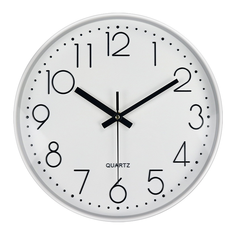 Picture of [14 inch 35cm] fashion mute wall clock creative three-dimensional digital scale wall clock clock non-punch clock