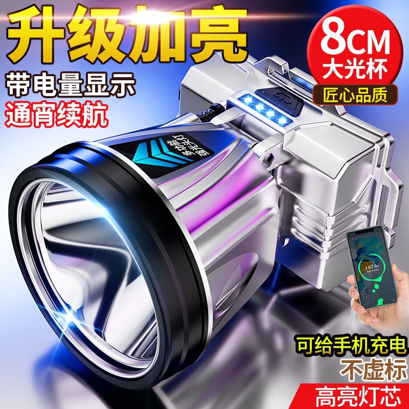 LED strong light long-range head-mounted rechargeable miner's lamp outdoor camping night fishing household emergency stall headlamp wholesale