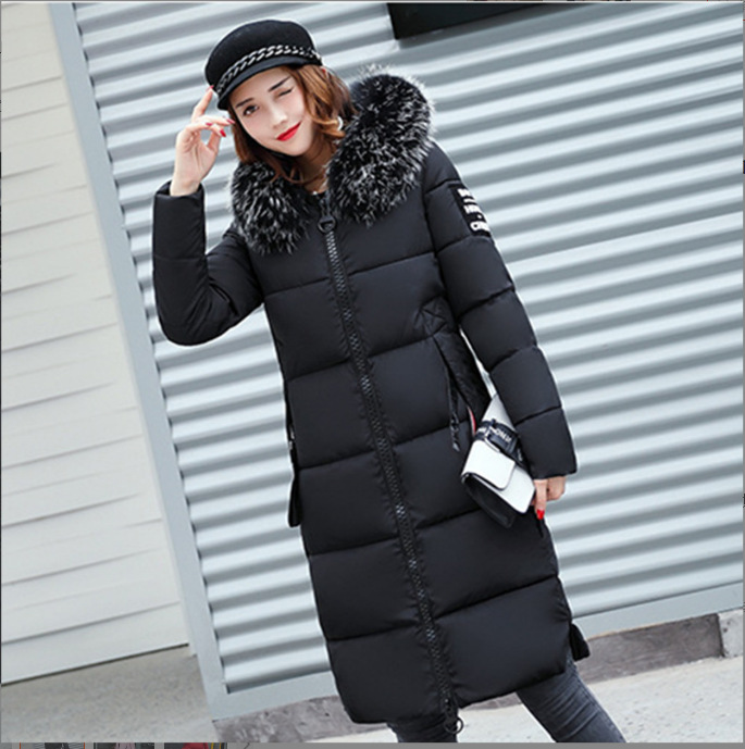 Picture of 2025 New Autumn and Winter Korean Style Slim Cotton Coat for Women Mid-Length Fashionable Large Fur Collar Thickeneded down Cotton Coat for Women
