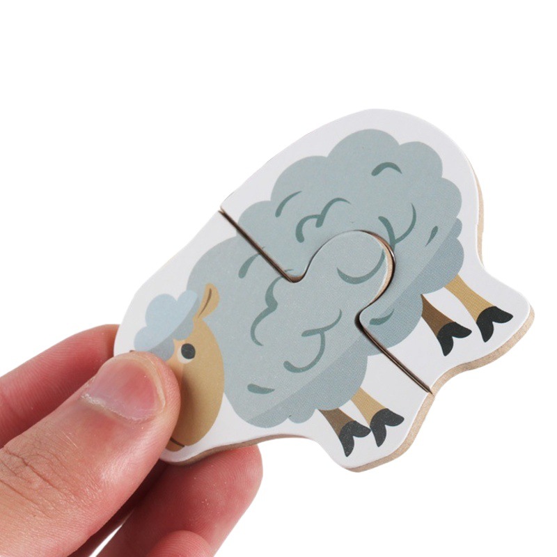 Fun Children's Block Matching Puzzle Animal Transportation Fruit Early Education Educational Early Education Wooden Toys Amazon