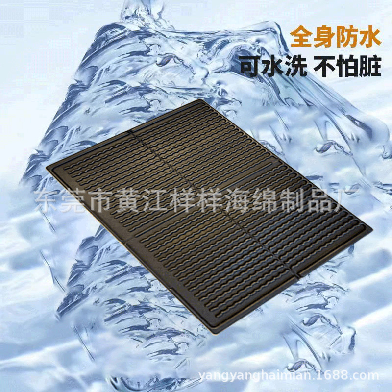 Sample stock EVA hot-pressed single-layer pet cat litter pad waterproof wear-resistant washable mat stripes patentable