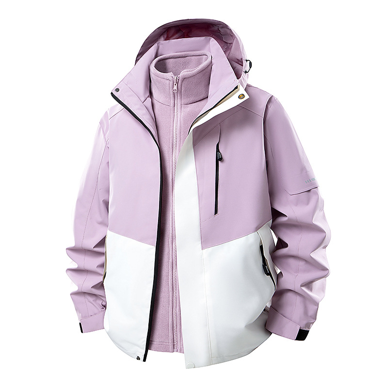 Picture of New outdoor assault jacket three-in-one water-repellent detachable outdoor mountaineering travel jacket for men and women cross-border