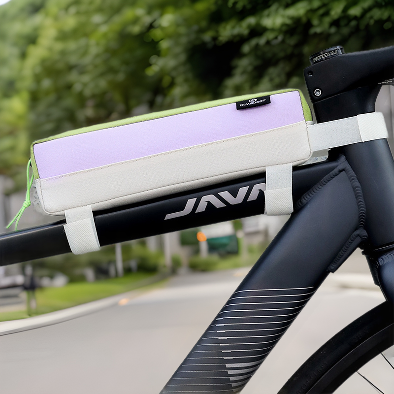 Cross-speed bicycle front beam bag mountain road bike waterproof upper tube bag outdoor cycling portable storage bag