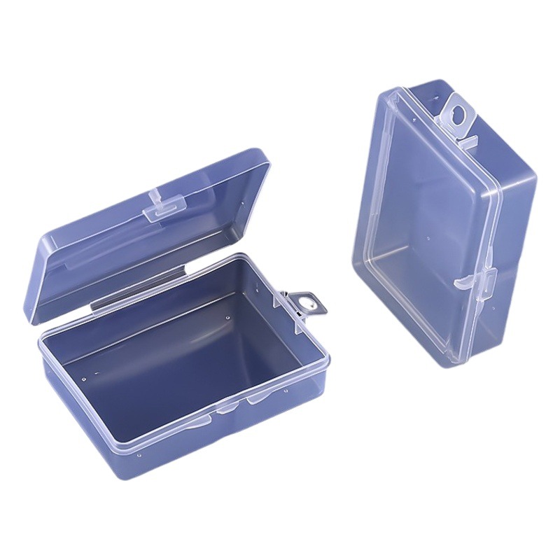 Lock box square transparent plastic fishing gear storage empty box student stationery tools plastic box packaging pp parts