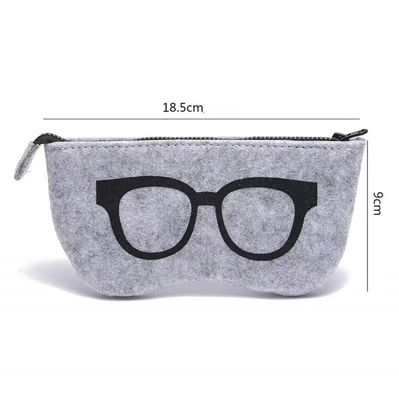 Picture of Cross-Border Felt Glasses Case Glasses Bag Sunglasses Storage Bag Felt Glasses Bag Glasses Storage Bag Customization