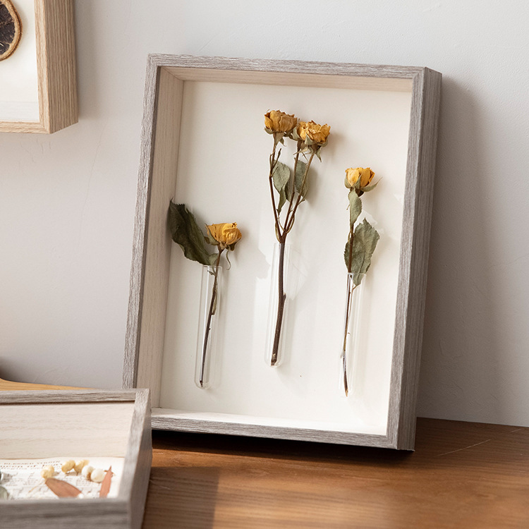 Picture of Stereo Hollow Specimen Frame diy Handmade Photo Frame Table Butterfly Insect Clay Preservation Mounting Frame Dried Flower Photo Frame
