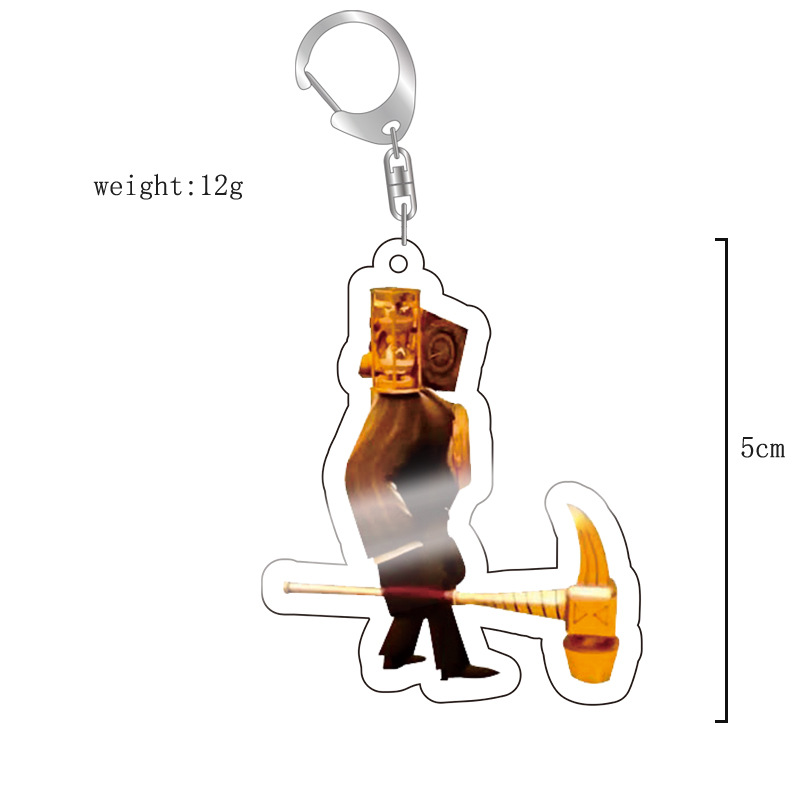 Picture of Cross-border new toilet man keychain skibidi toilet monitor Man TV man creative killer pendant batch