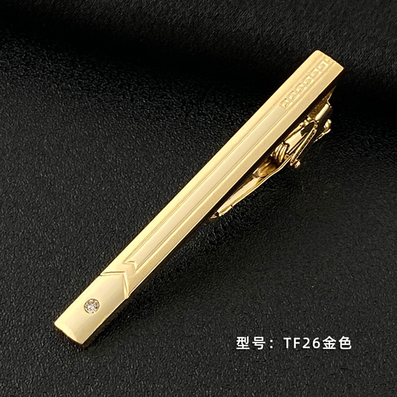 Picture of Men's Tie Clip Manufacturer Direct Sales Yiwu Cross-Border Business Metal Tie Clip Tieclips Bow Tie Business Style