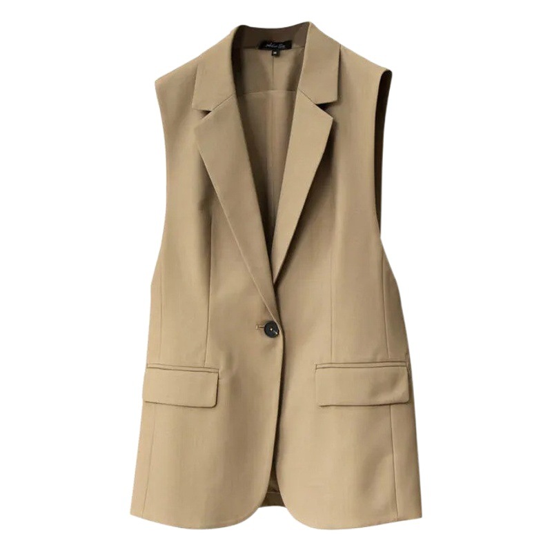 High-end fashion simple elegant and capable stylish 2023 new trendy Korean style all-match suit vest for women