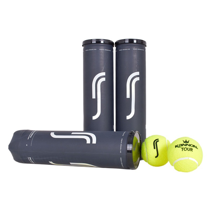 KANNON Kanglong Tennis Crown Group TOUR P4 Competition Tennis Cans 4 Constant Pressure Balls Made in Thailand