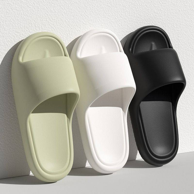 Home thick-soled EVA slippers hotel wholesale one-word slippers bathroom slippers non-slip excrement wear-resistant shoes wholesale