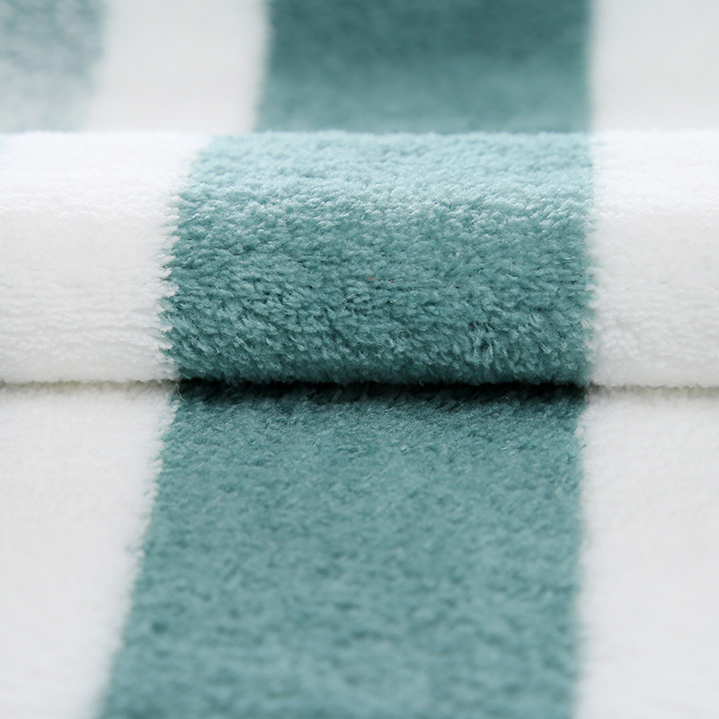 Picture of Polyester Brocade Wide Thickened Absorbent Wrap Skirt Bathrobe Fleece Fabric Double-sided Pajamas Blanket Home Clothes Coral Fleece Fabric