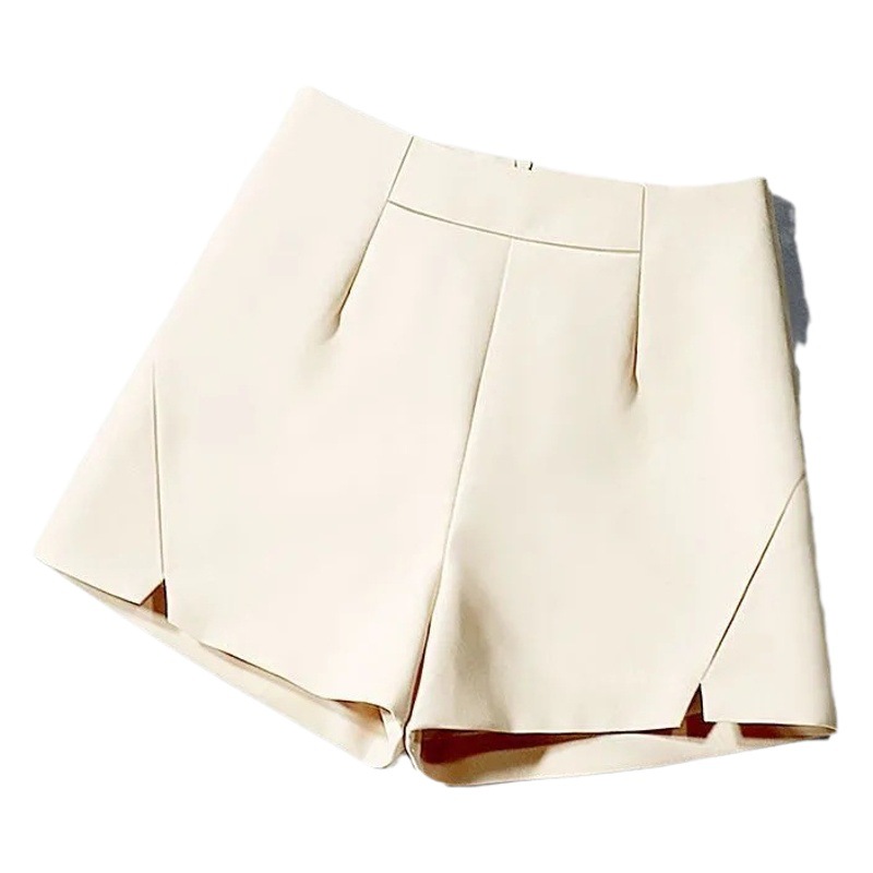 2023 New Style Simple Fat mm Girls Shorts High Waist Slim Hot Pants Versatile Bottoming Boot Pants Suit Wide Leg Pants