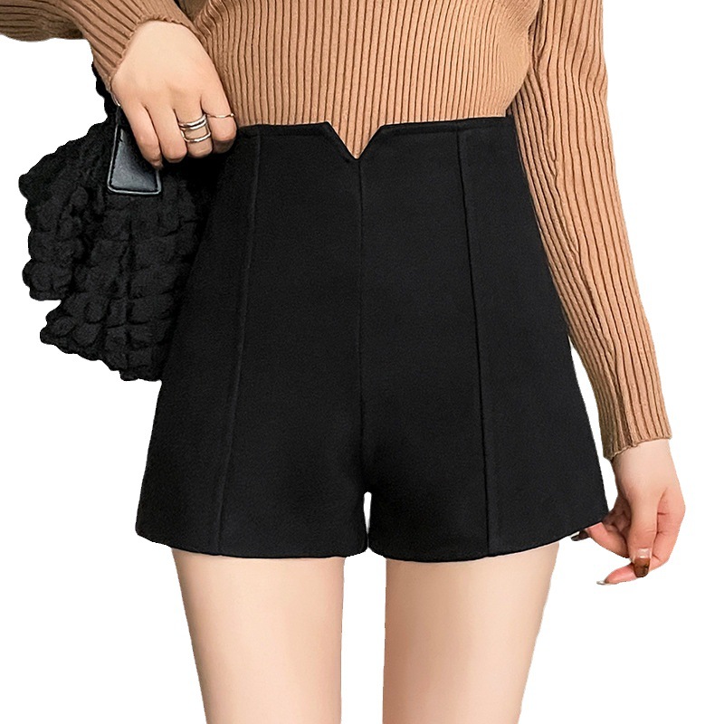 All-matching casual pants women's autumn and winter 2023 new high waist slimming draping pants black straight wide leg boots outer shorts