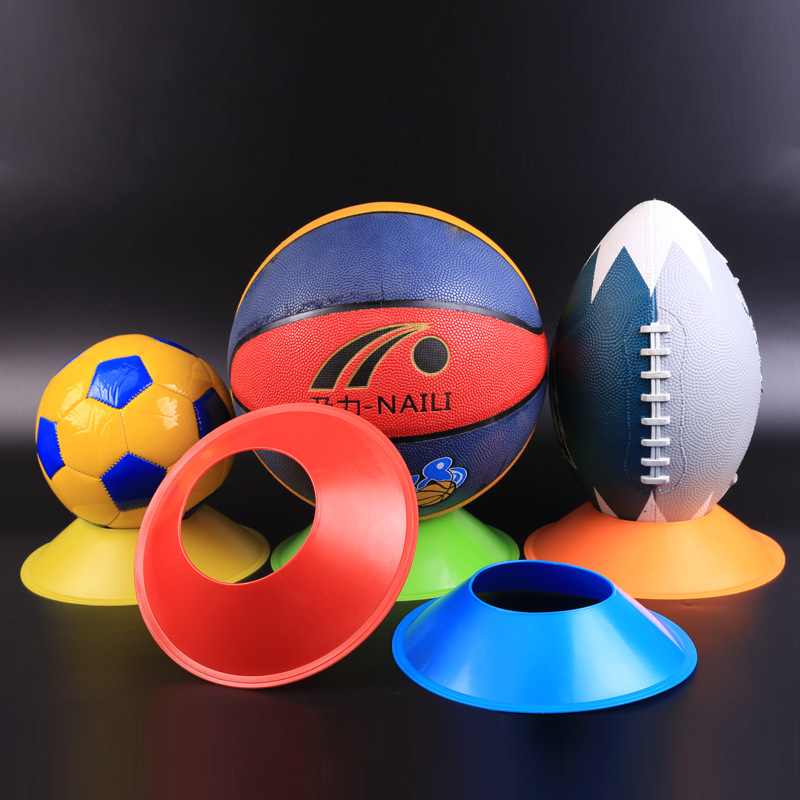 Picture of Ball Holder Logo Plate Thickened Big Mouth Football Training Obstacle Basketball Storage Rack Ball Game Exhibition Holder Ball Holder Opening Rack
