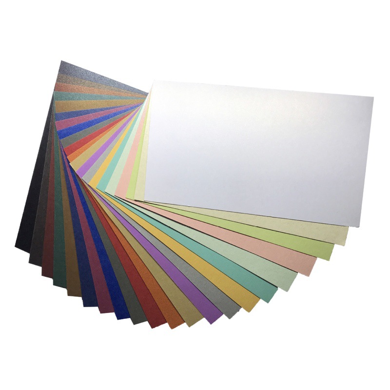 Picture of 250g Pearlescent Double-sided Cardboard Picture Book Tender Cover Promotes DIY Color Card Stamp Background 3D Paper Carving Model