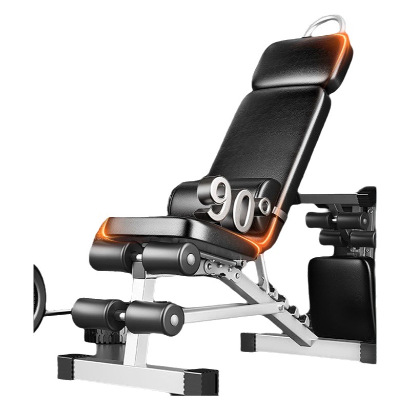 Dumbbell Stool Folding Sit-Up Auxiliary Fitness Equipment Home Chair Multifunctional Exercise Board Bench Stool for Men