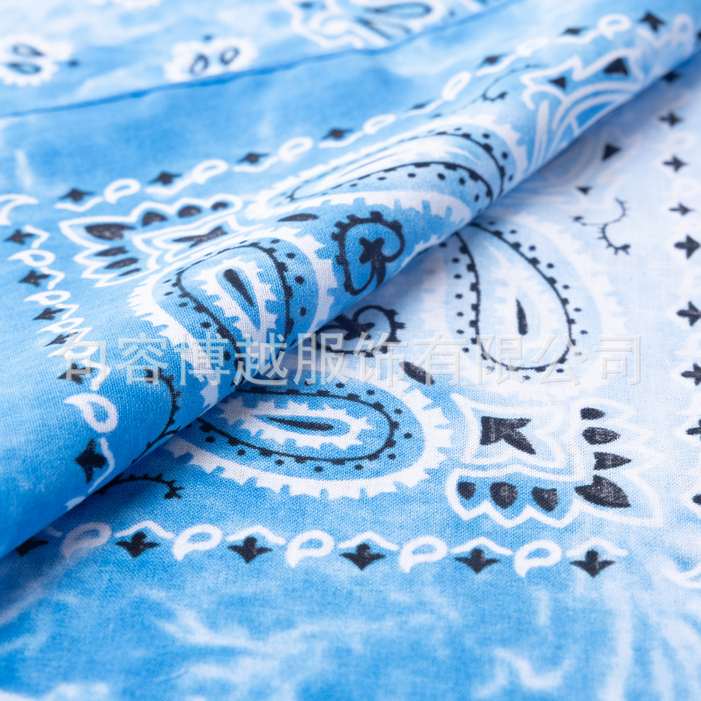 Picture of Cross-Border Outdoor Multi-Functional Hip-Hop Hip-Hop Cotton Headscarf Tie-Dyed Paisley Sunflower Square Scarf Bandana