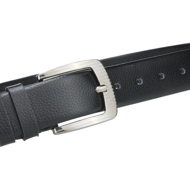 Dandali new pin buckle men's belt full edge casual men's belt litchi pattern scratch-resistant belt wholesale