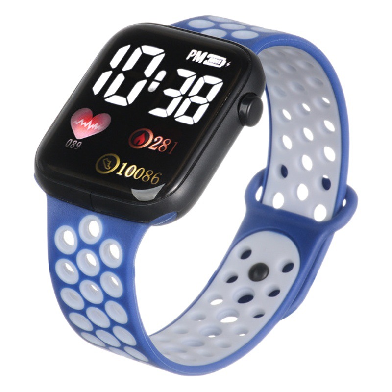 Picture of New Y1 double color with LED electronic watch students children simple square sports electronic fashion in stock bracelet