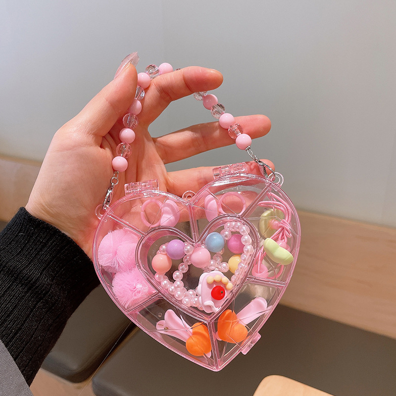 Picture of Children's jewelry baby cartoon cute fruit pendant bracelet suit birthday gift box in stock wholesale