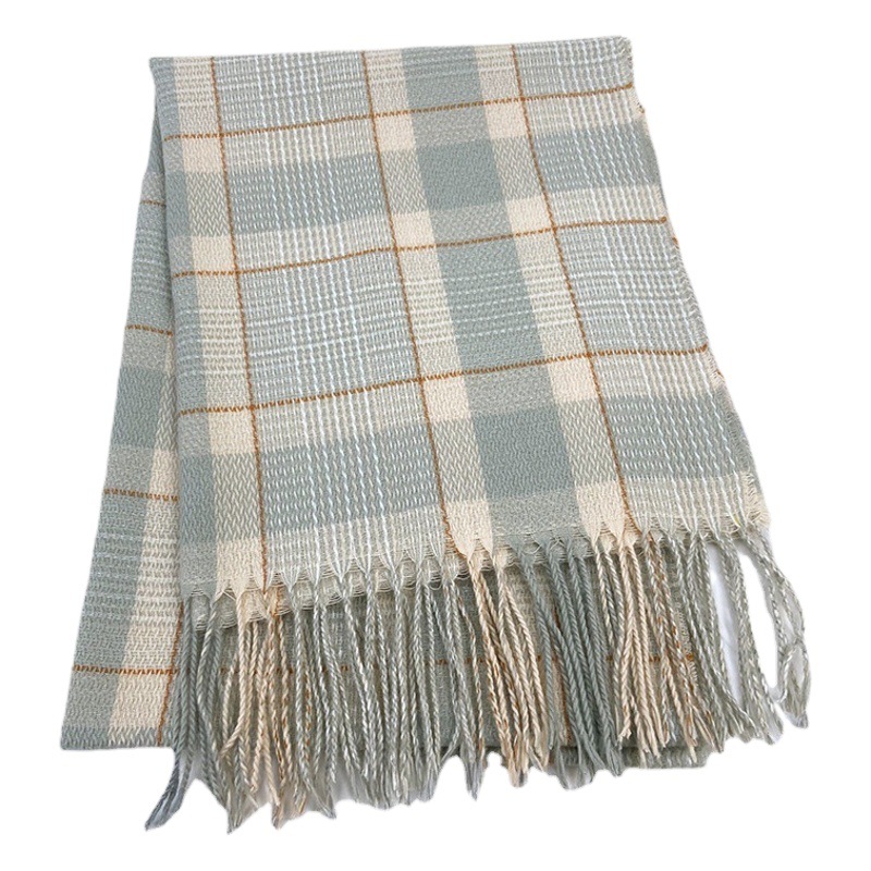 Picture of Scarf shawl ladies autumn and winter stall wholesale 2022 new Korean student Joker imitation cashmere plaid scarf