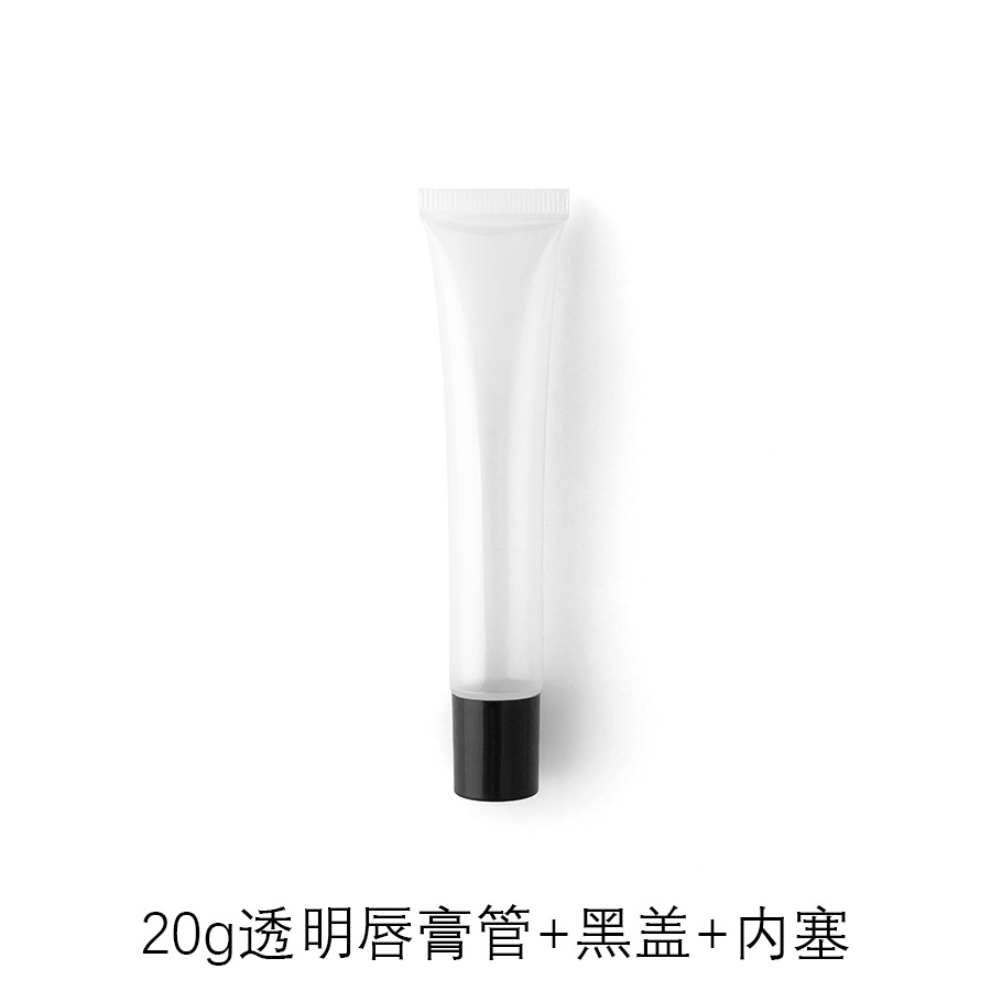 Picture of [Spot] 10g15g20g transparent white lipstick hose cosmetic hose packaging empty bottle lip gloss packaging