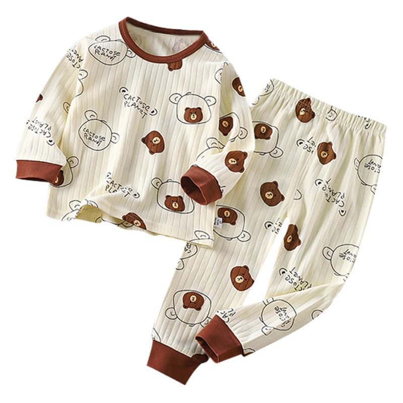 Children's Pure Cotton Underwear Set, New Autumn Style, Boys' Autumn Clothes and Pants, Baby Pajamas, Girls' Loungewear, Children's Clothing