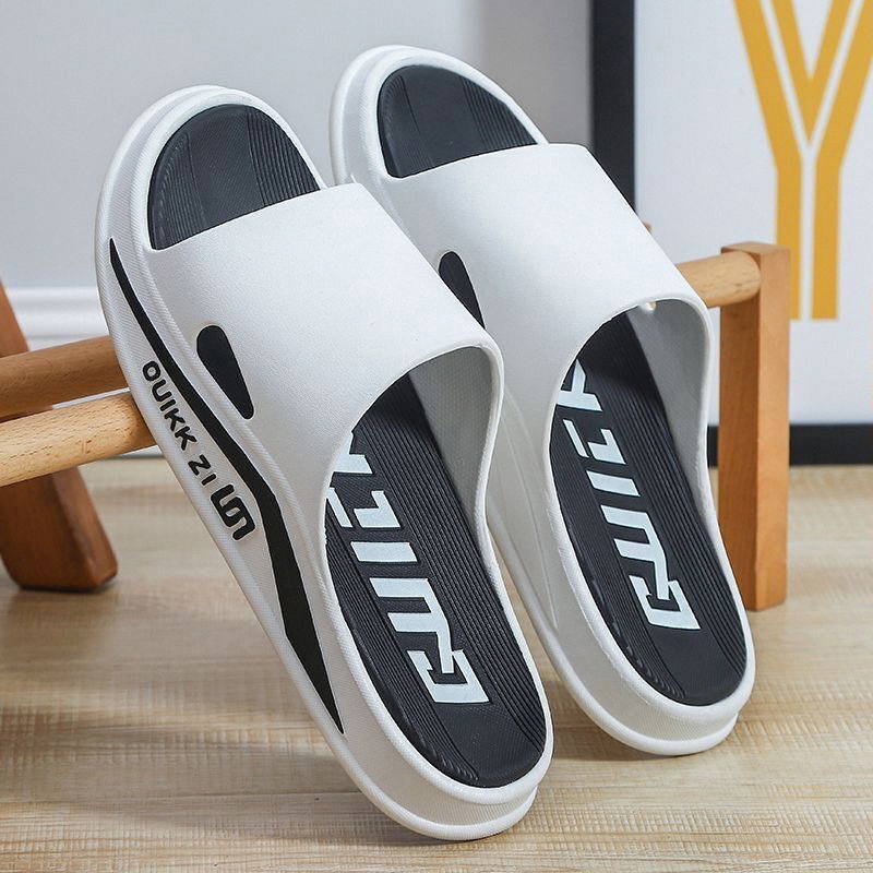 Picture of Slippers men's outer wear platform indoor home odor and non-slip home bath couple sandals women summer