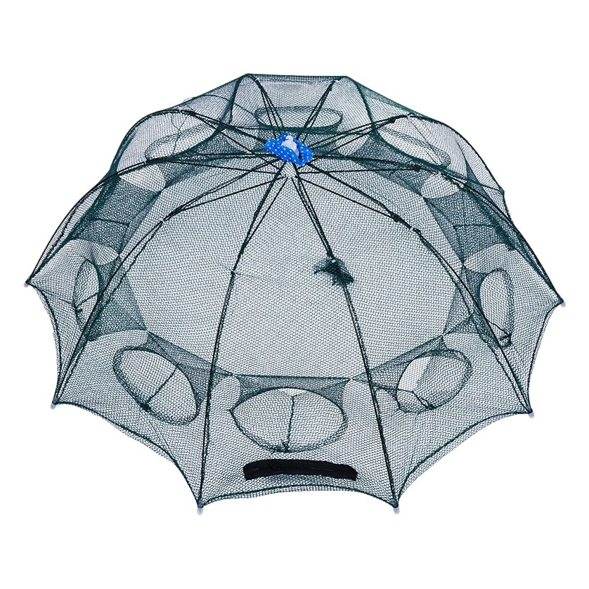 Picture of Umbrella Cage Umbrella Shrimp Cage 6812 Double Layer Shrimp Cage Fishing Cage Folding Net Small Fish Net Folding Fish Cage Lobster Net