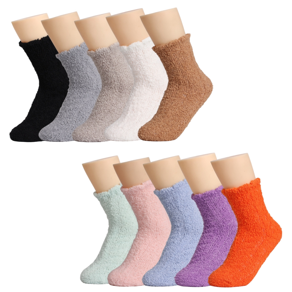 Coral velvet socks women cross-border explosions carpet plus velvet socks winter solid color thick floor sleeping plush socks wholesale