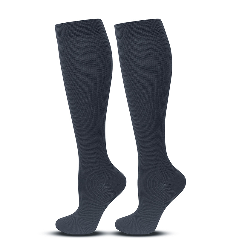 Picture of Solid Color Sports Compression Socks Anti-flexure Compression Socks Running Stretch Socks Suitable for Nurse Wrap Calf