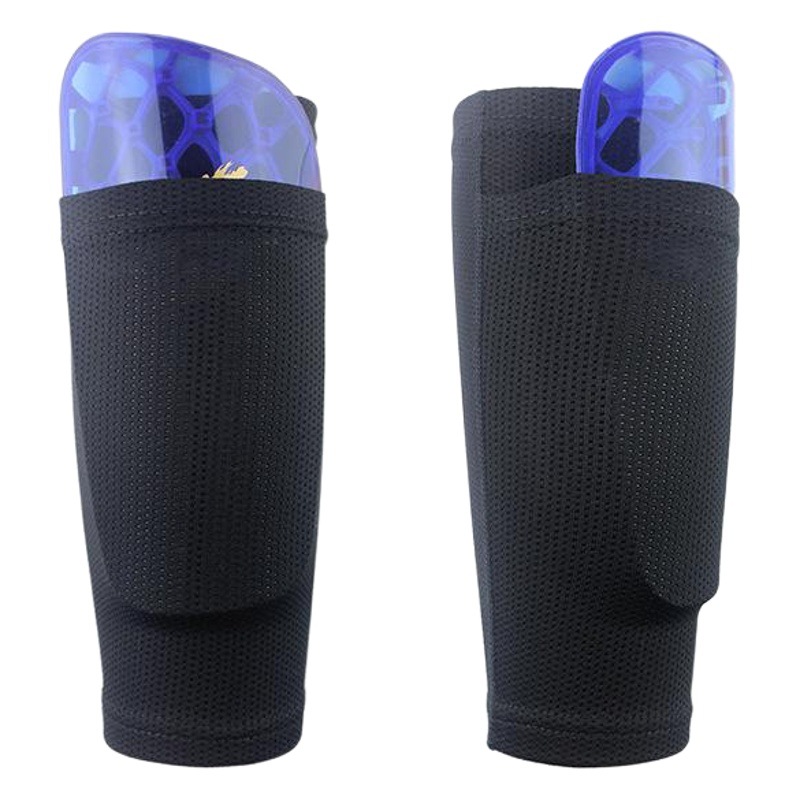 Picture of Shiwei No Logo Football Shin Guards Socks Insert Type for Adults and Teenagers Flap Pocket Pants Type Breathable and Soft